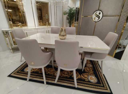 Set 4x Stühle Esszimmer Set Modern Esszimmerstuhl Polsterstuhl Design Möbel